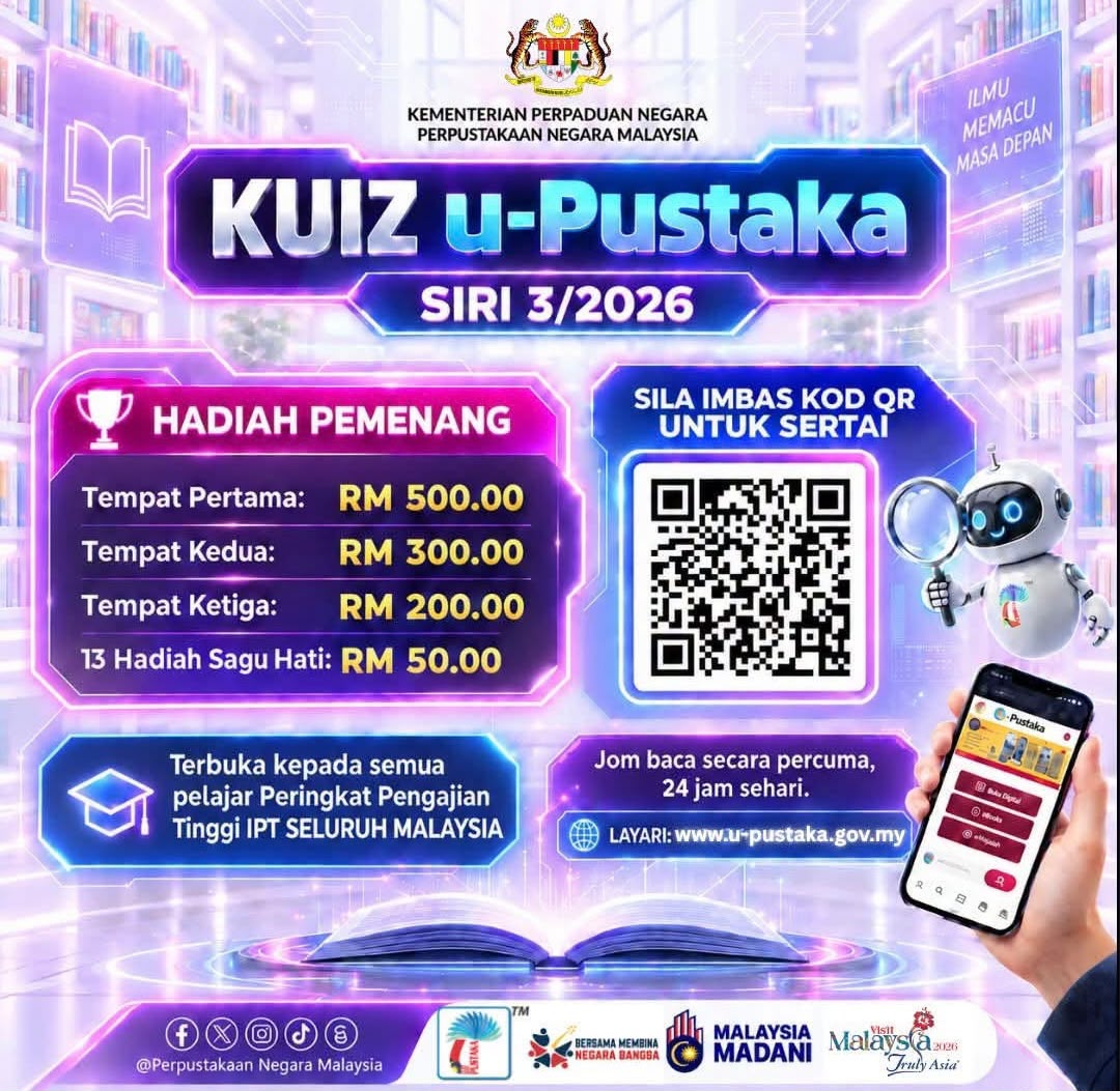 KUIZ U-PUSTAKA SIRI 3/2026 